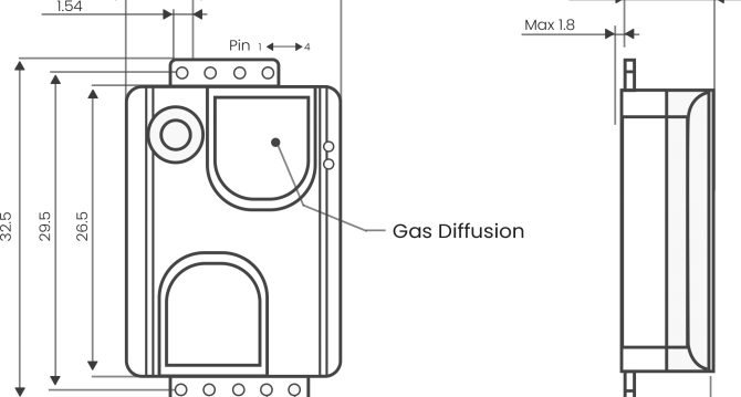 Prana Air co2 sensor dimensions Prana Air co2 sensor dimensions