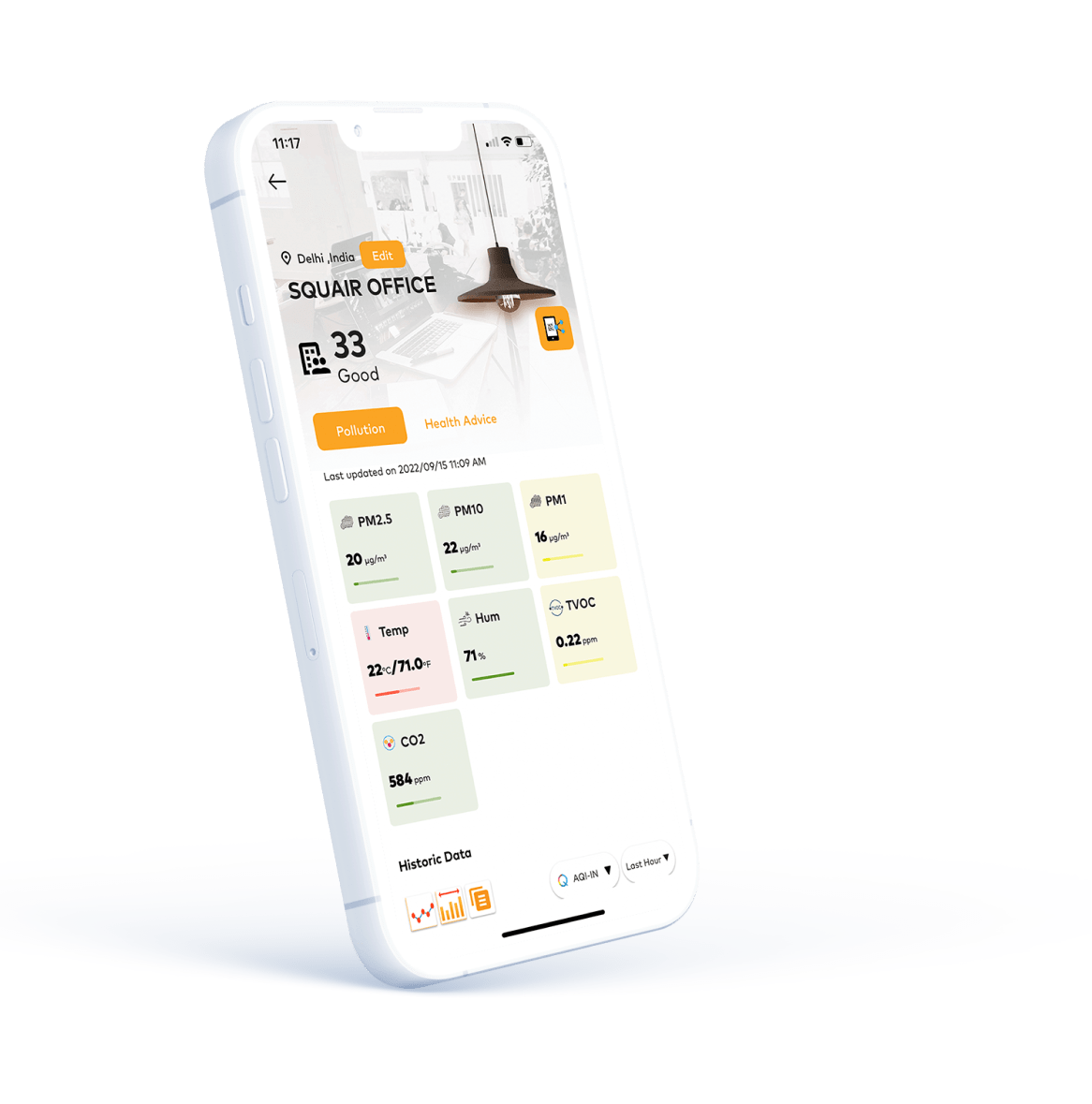 aqi air quality mobile app